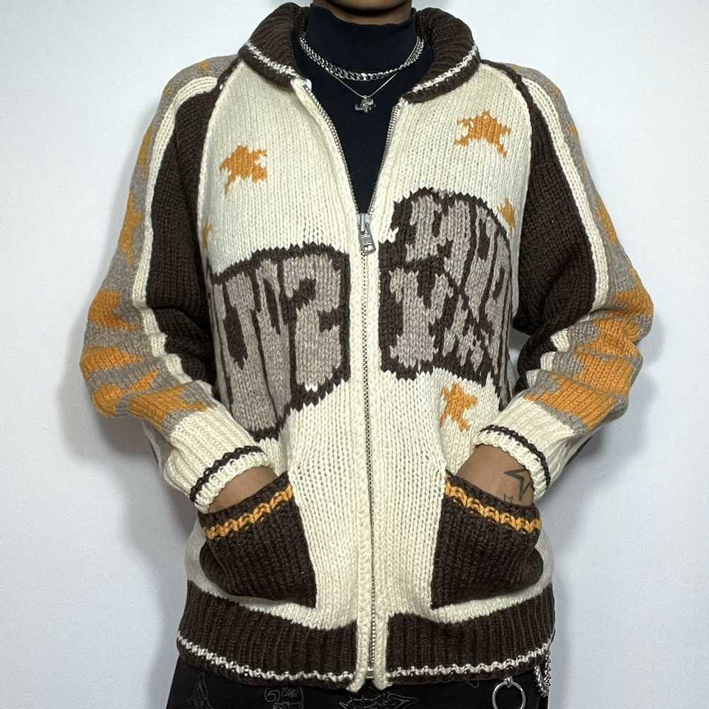 Vintage “Soulful” Hand Knit Sweater - image 2