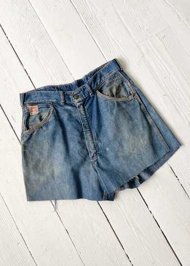 Vintage 1950s Carpenter Jeans Cut Off Shorts - image 1