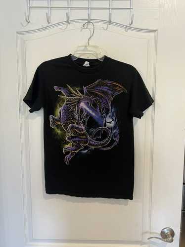 Jerzees Vintage Fire Breathing Dragon Jerzees T S… - image 1