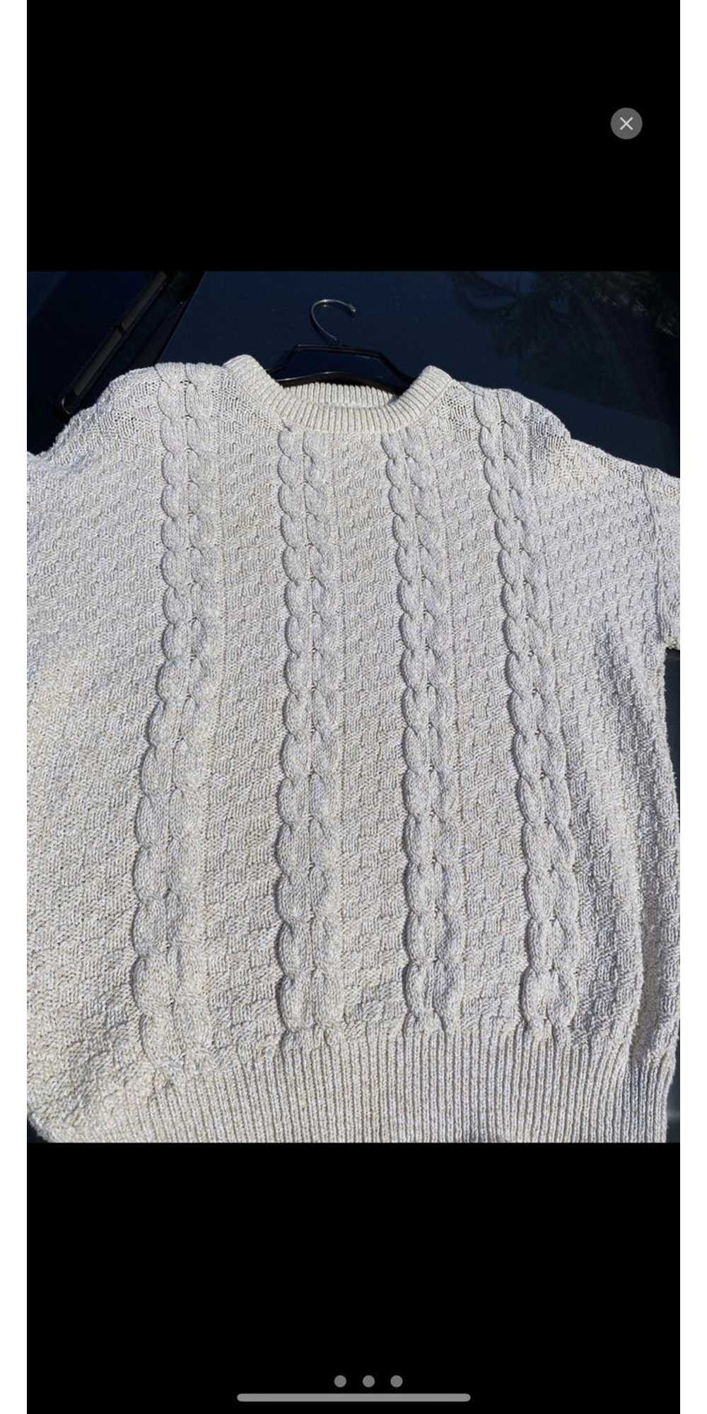 Vintage Cream knit sweater - image 3