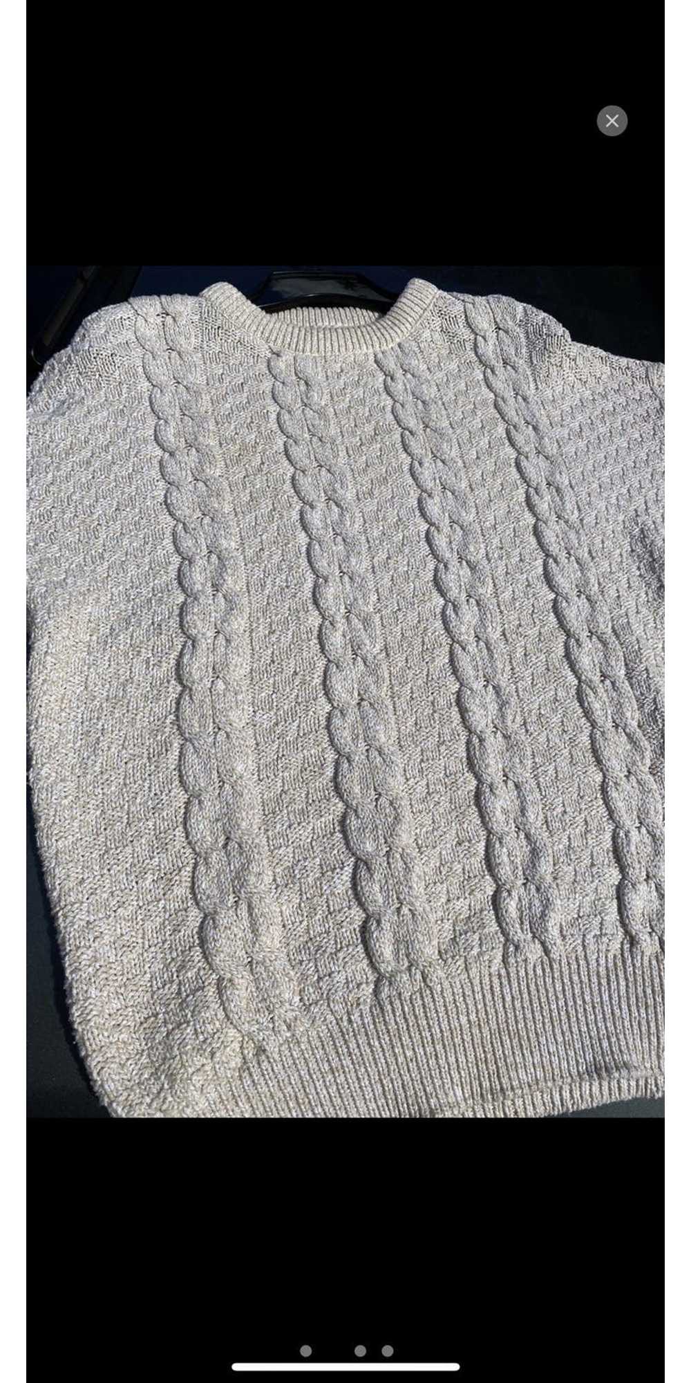 Vintage Cream knit sweater - image 4