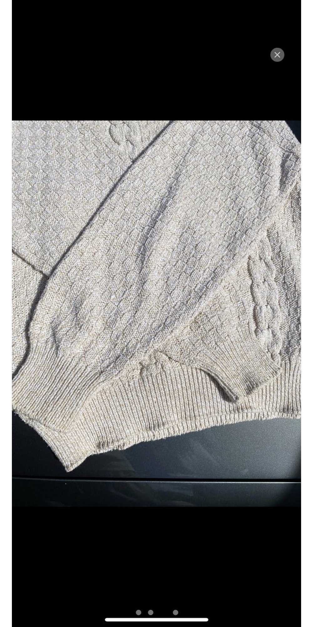 Vintage Cream knit sweater - image 5
