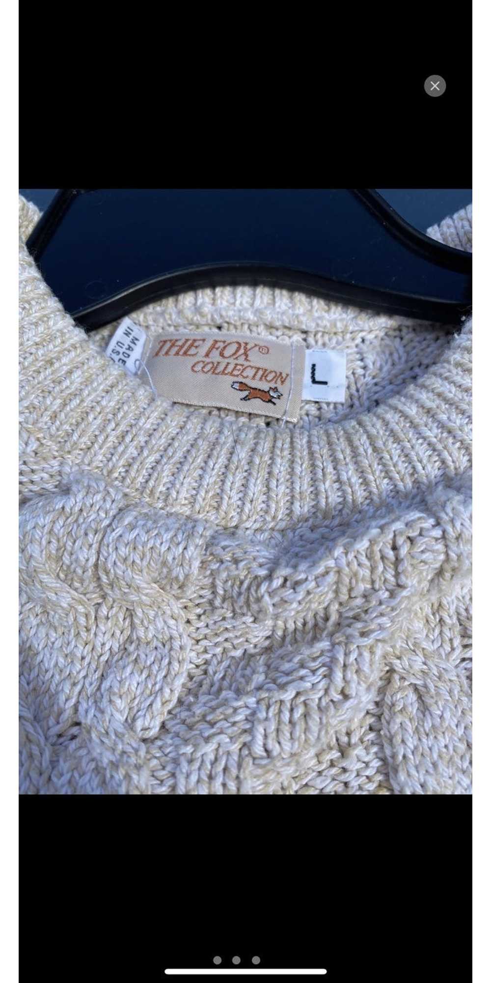 Vintage Cream knit sweater - image 6