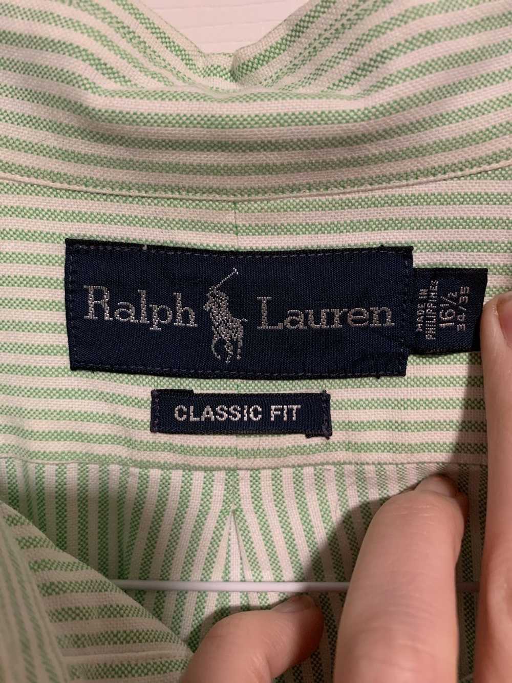 Ralph Lauren Ralph Lauren Green Vertical Striped … - image 3