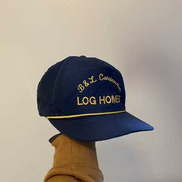 Vintage Construction Log Home SnapBack