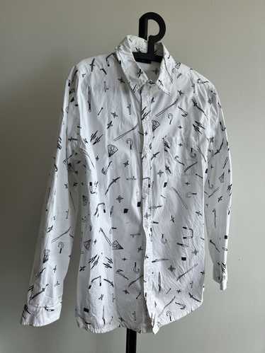 Lazy Oaf lazy oaf Japanese weapons button ups lon… - image 1