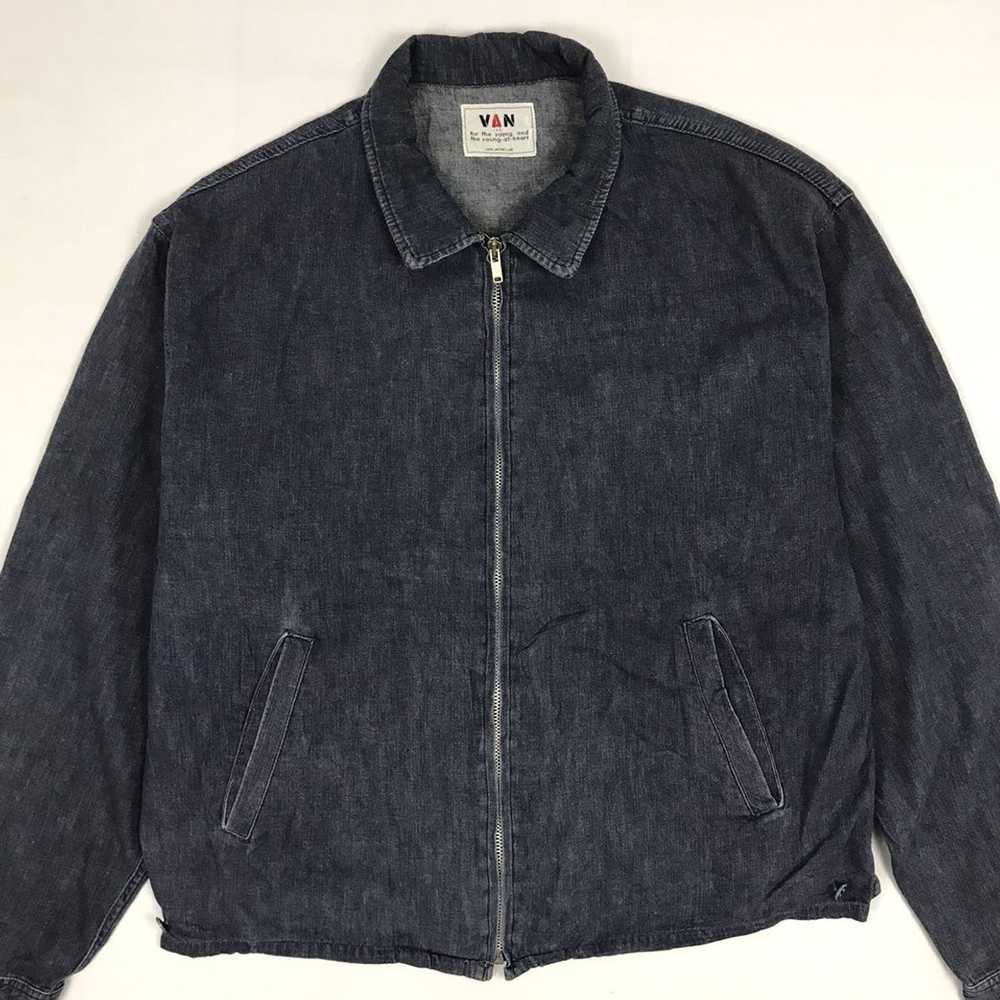 Van × Vintage Vintage Van Jac Denim Zipper Jacket - image 2