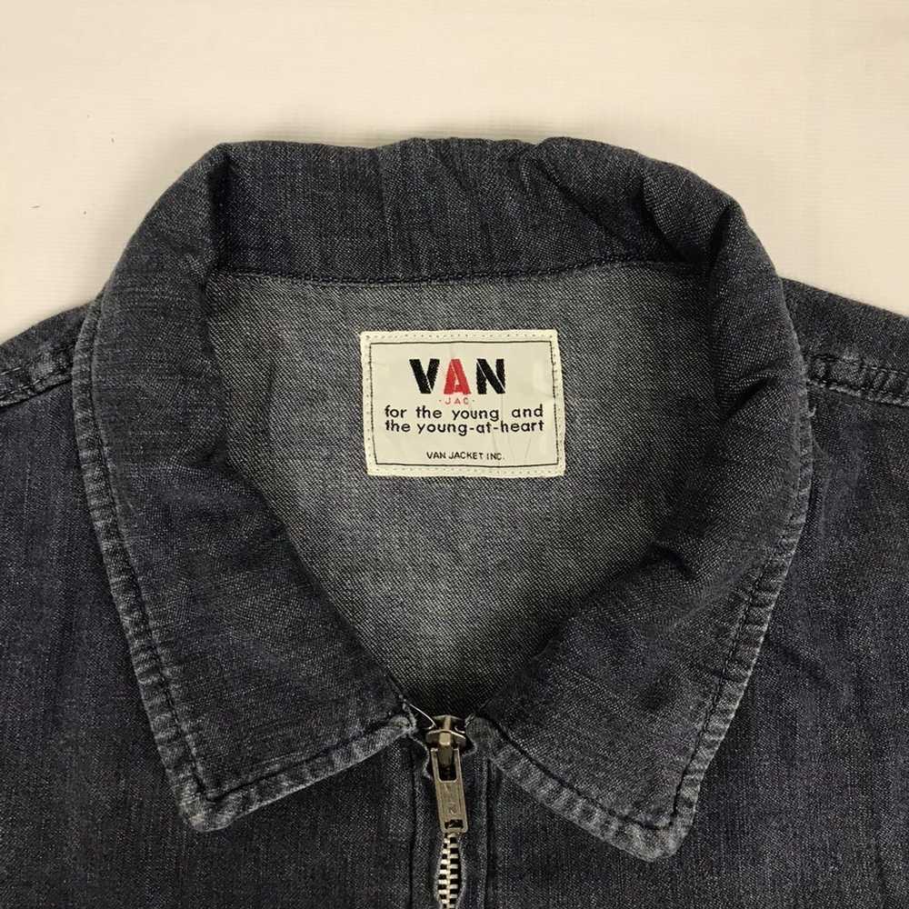 Van × Vintage Vintage Van Jac Denim Zipper Jacket - image 6