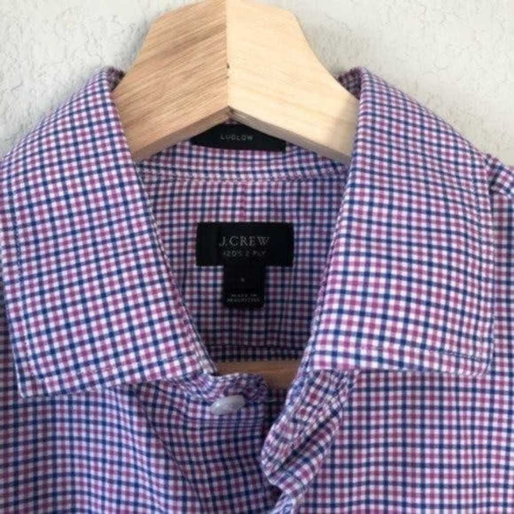 J.Crew J. Crew Purple Ludlow Gingham Plaid Button… - image 4