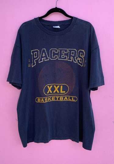 VINTAGE INDIANA PACERS BASKETBALL TEAM FADED GRAP… - image 1