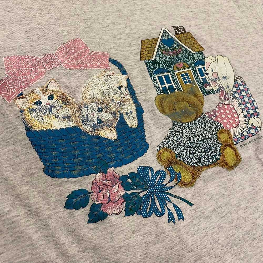 Animal Tee × Streetwear × Vintage Cats Bunny Bear… - image 2