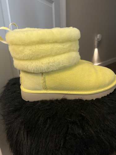 Ugg Yellow Ugg mini boots with fluff
