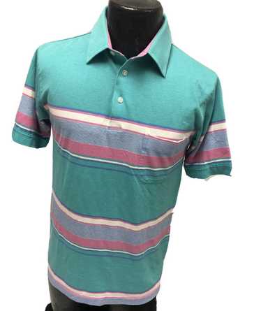 Arrow 80's Pink Aqua ULTRA SOFT Surfer Skate POLO 