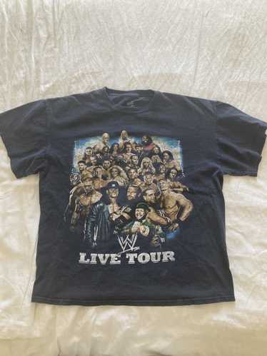 Vintage × Wwe Vintage WWE Live tour black t shirt 