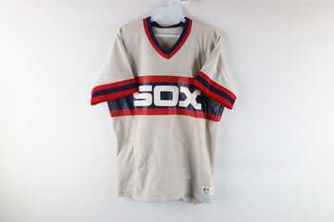 Vtg 70s Sand-Knit MLB Chicago White Sox V-Neck Jersey Retro Logo - SZ M B4