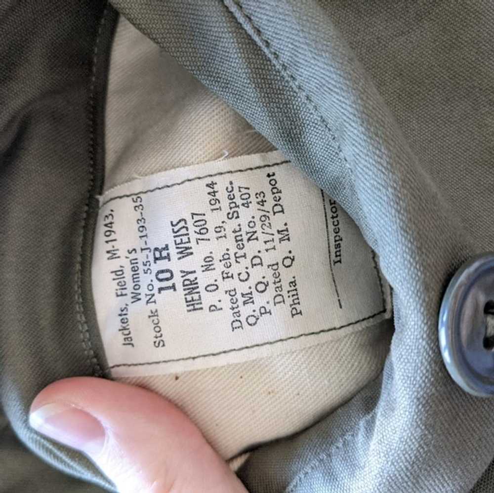 M-1943 vintage 40s military field jacket (10R) |… - image 4