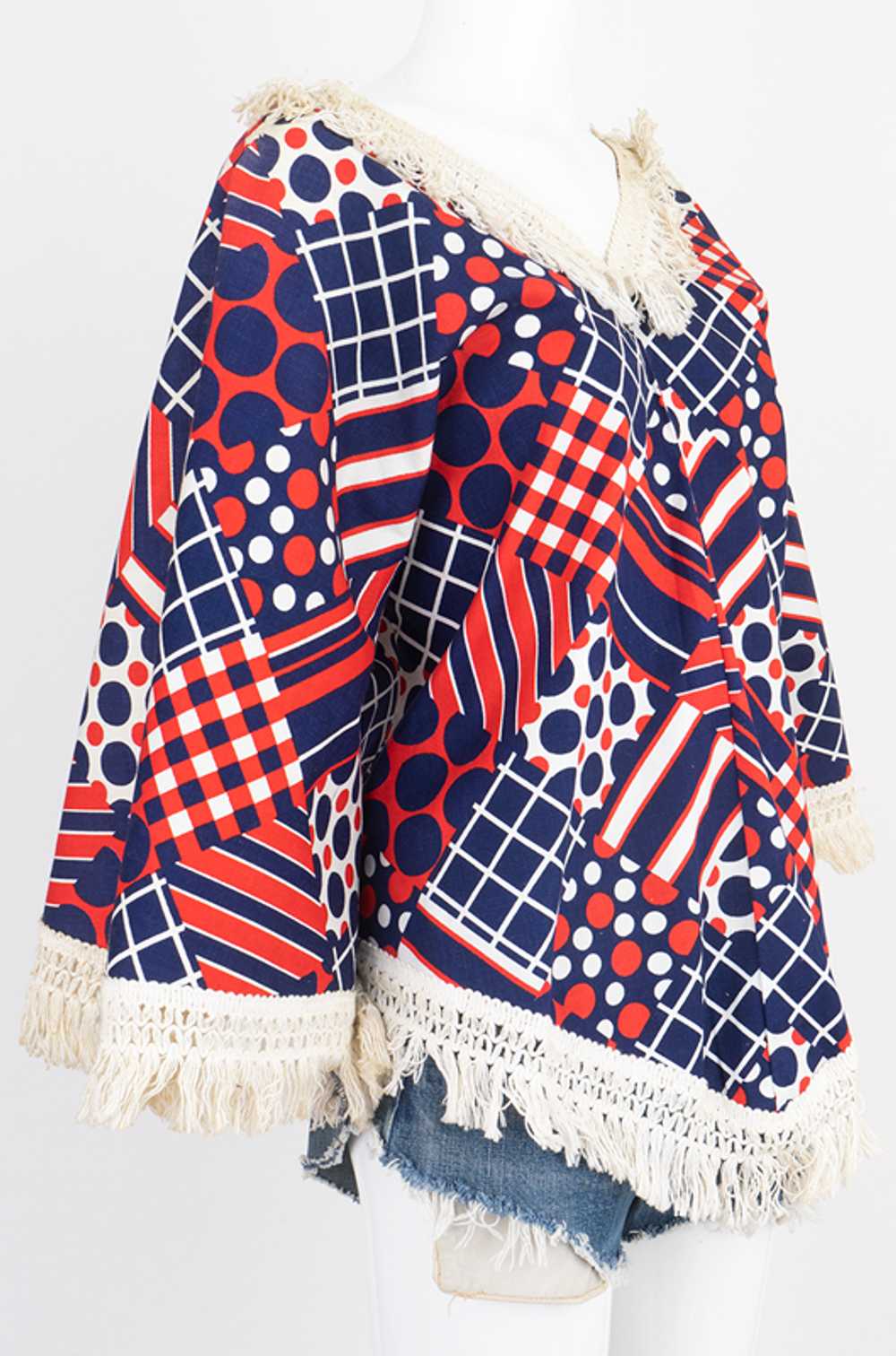 1960s Psychedelic Poncho NWT - image 3