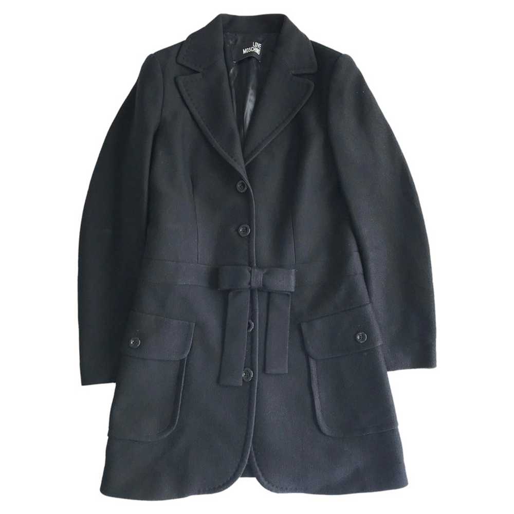 Moschino Love Jacket/Coat Wool in Black - image 1