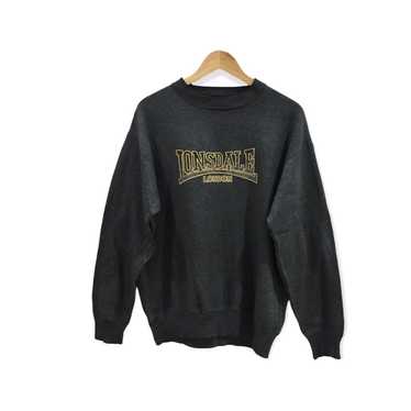 Vintage 00s Black Lonsdale London Sweatshirt - Medium Cotton – Domno Vintage