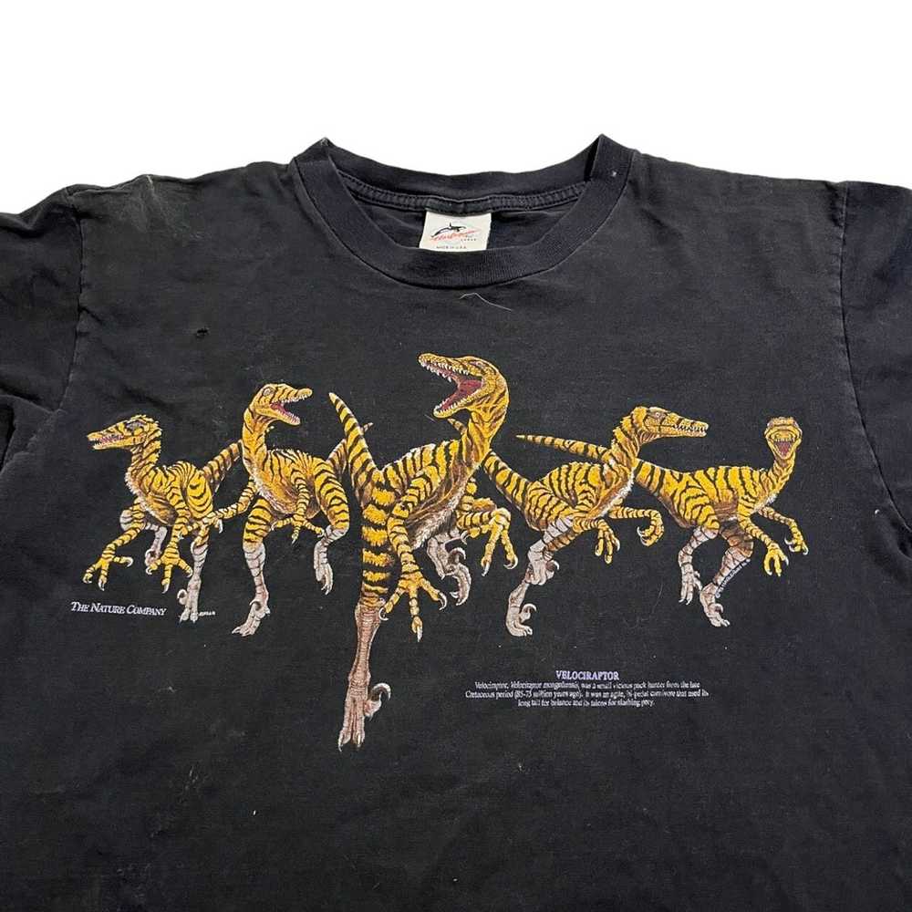 Art × Made In Usa × Vintage 90s Velociraptor Shirt - image 2