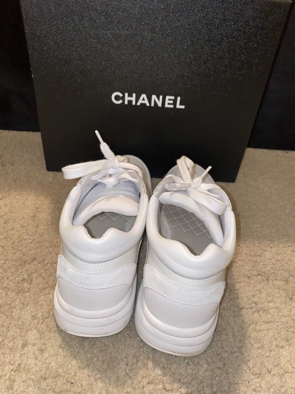 Chanel white chanel sneakers - image 3