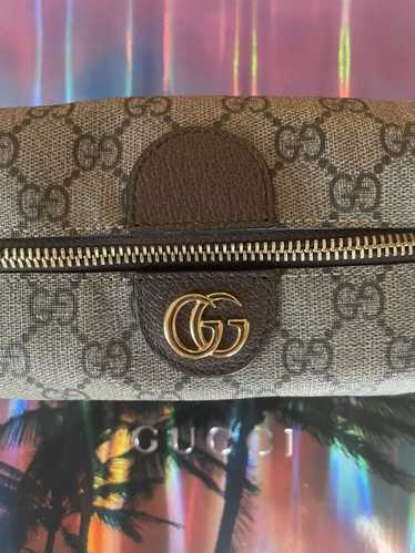 Gucci Brown GG Supreme Cosmetic Pouch Beige Cloth Cloth ref.880568 - Joli  Closet