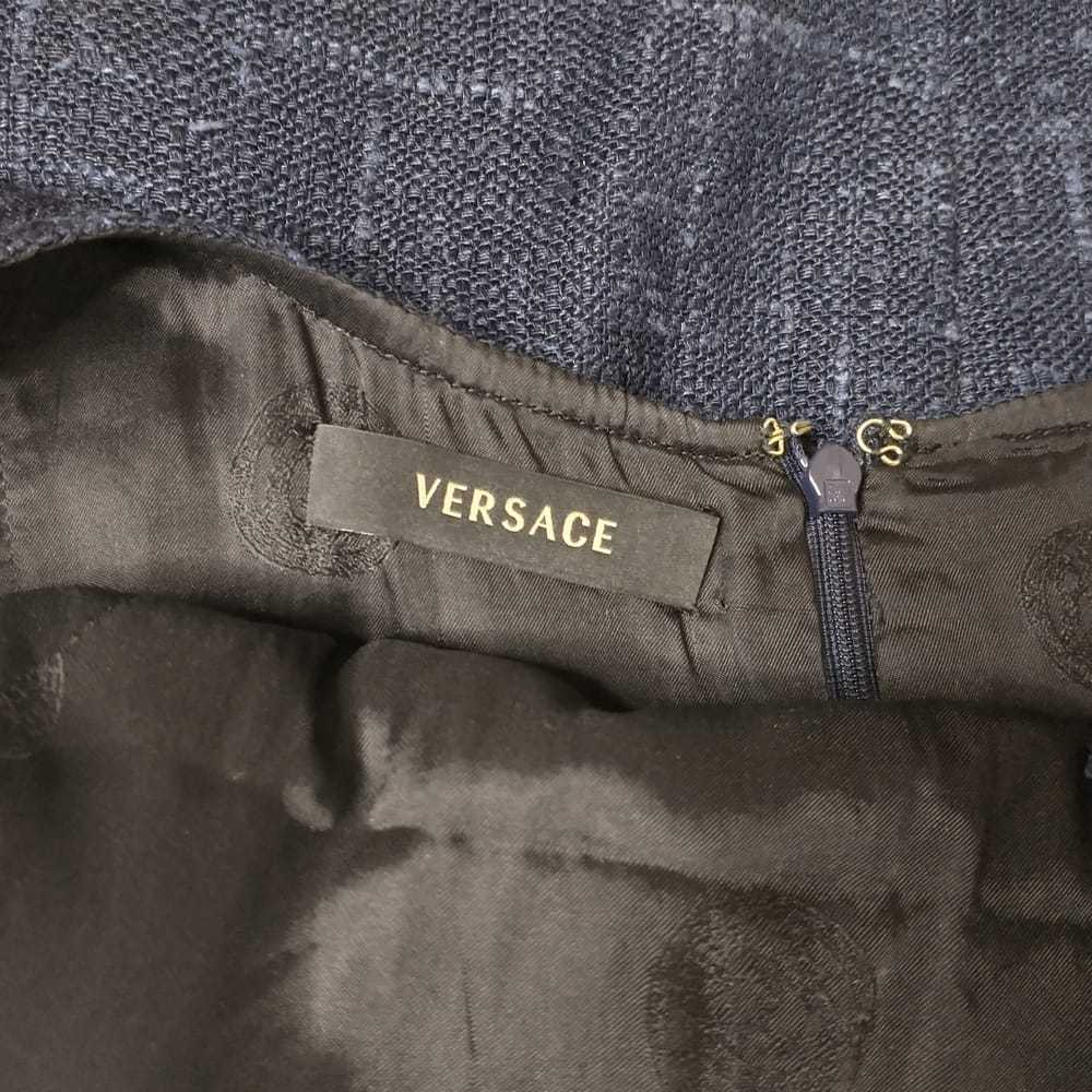 Versace Wool mid-length dress - image 4