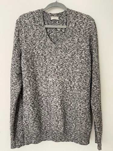 Dries Van Noten Grey V-neck Sweater