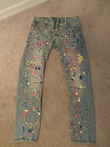 AMIRI paint-splatter skinny jeans – TOPDROP-NEWYORK