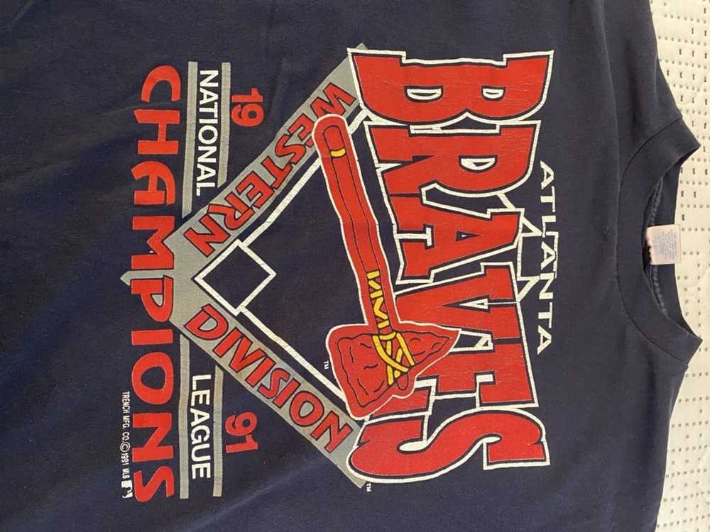 Other × Vintage 1991 Atlanta Braves Western Champ… - image 2