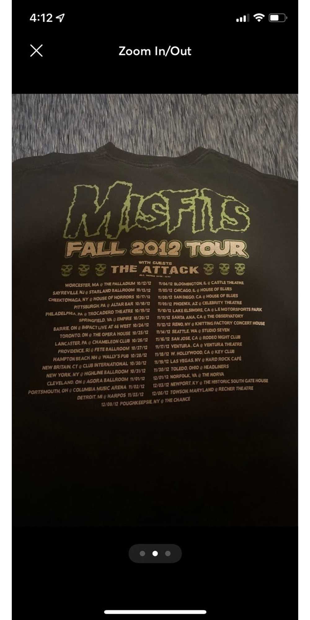 Gildan Misfits tour shirt - image 2