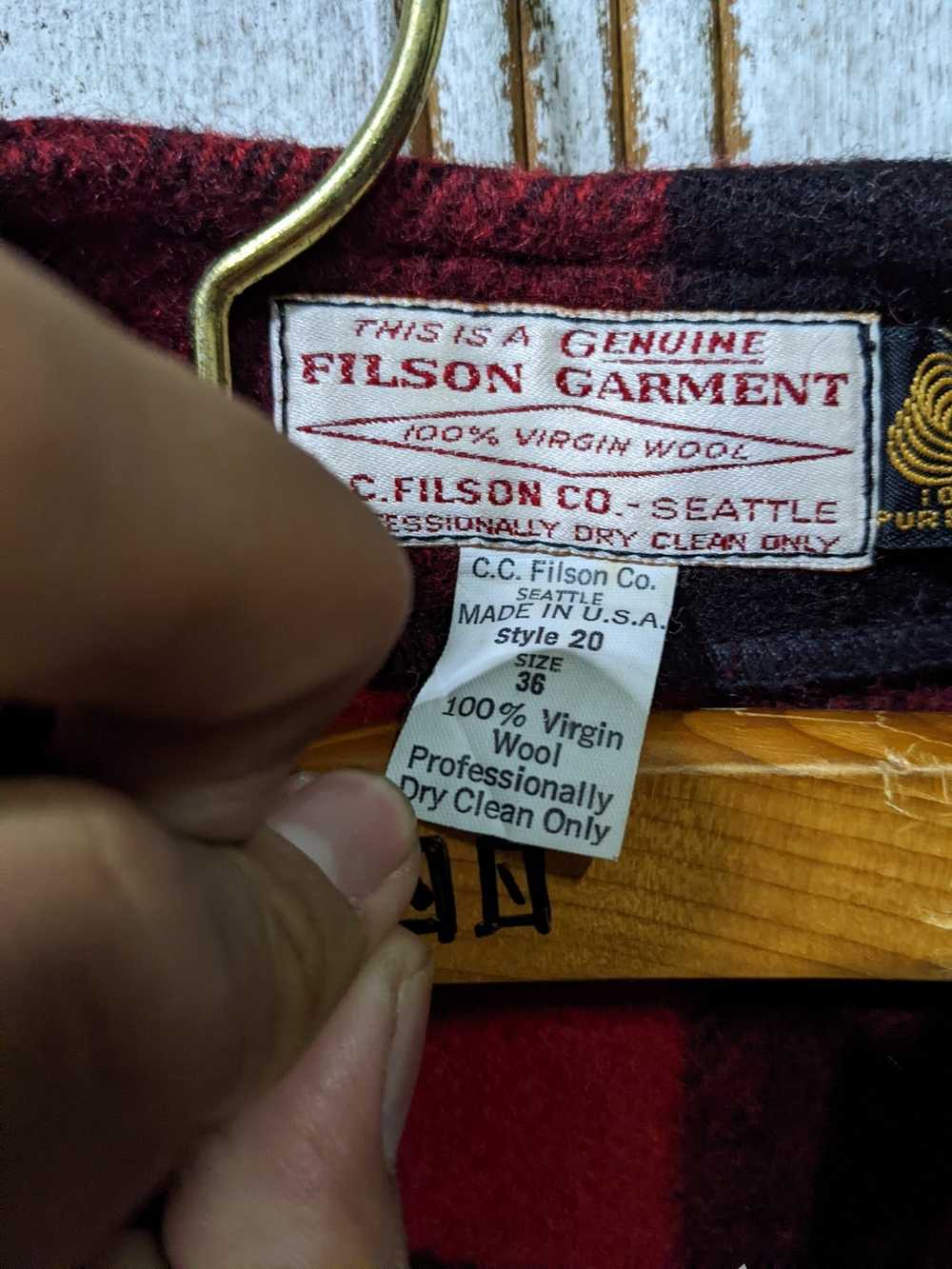 Filson × Made In Usa Filson Red Tartans Mackinaw … - image 8