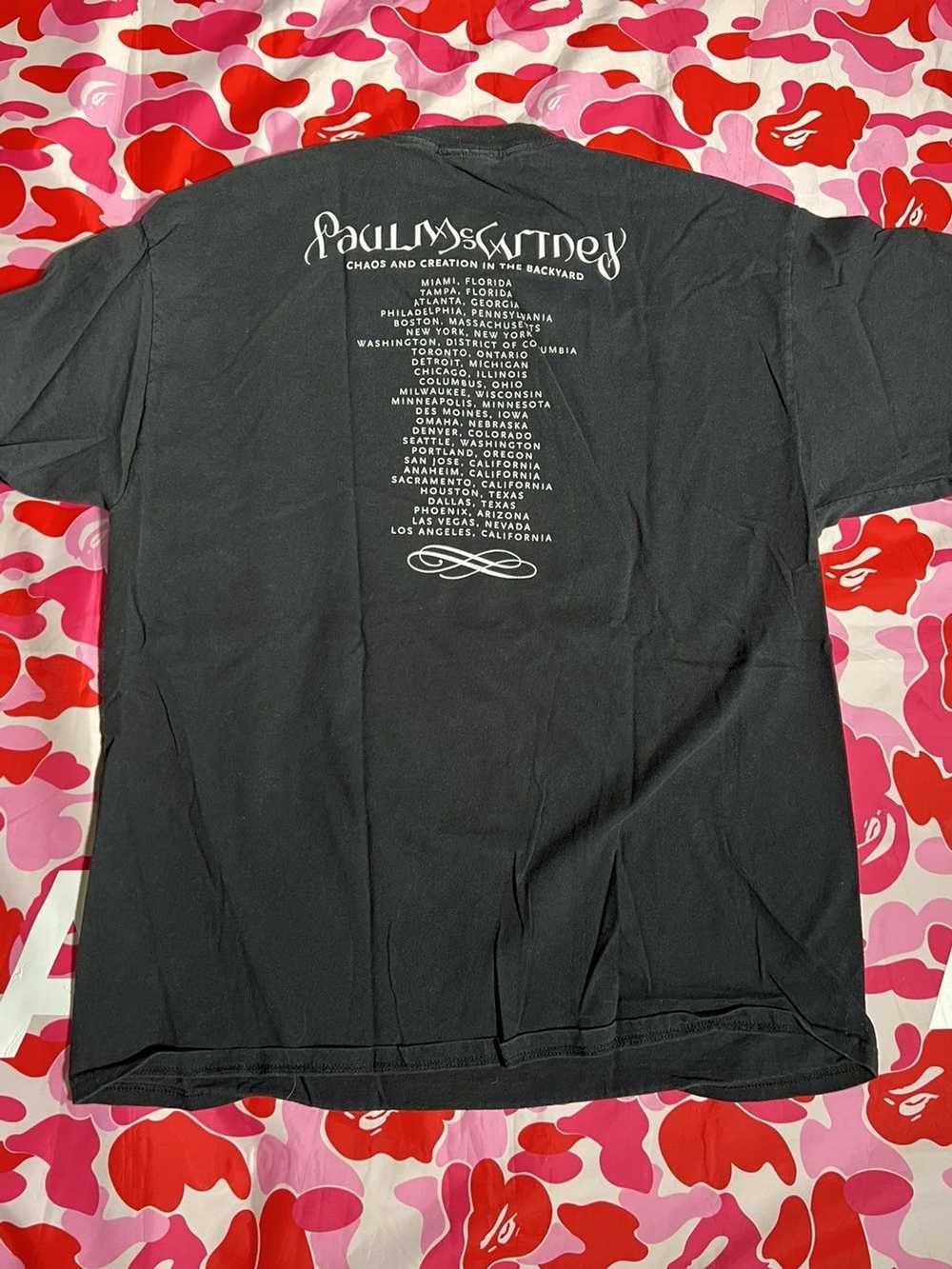 Band Tees Paul McCartney Tour Tee Rare XL Mens th… - image 2