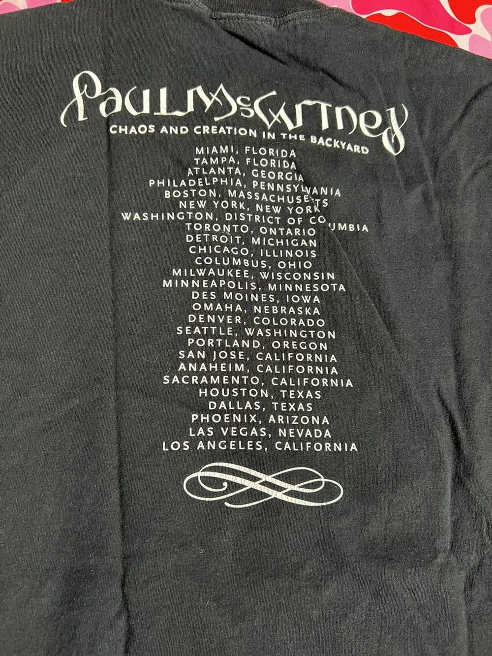 Band Tees Paul McCartney Tour Tee Rare XL Mens th… - image 4