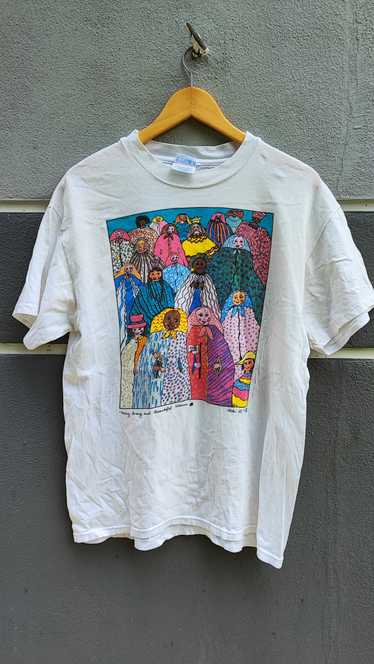 Art × Made In Usa VTG 1990 Kiki Suarez Art T Shir… - image 1