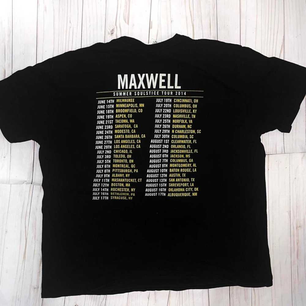 Vintage Retro 2014 maxwell tour tee shirt - image 3