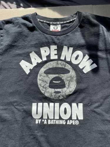 Aape now union by a bathing ape shirt