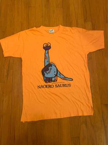 Vintage Vintage naoero saurus t shirt Cartoon Net… - image 1