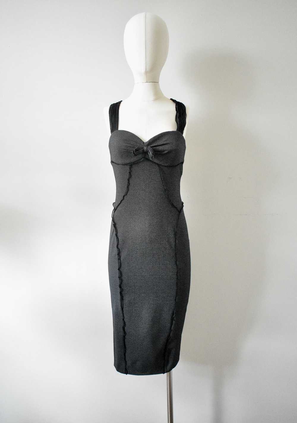 Black /Gray Sleeveless Dress - image 2