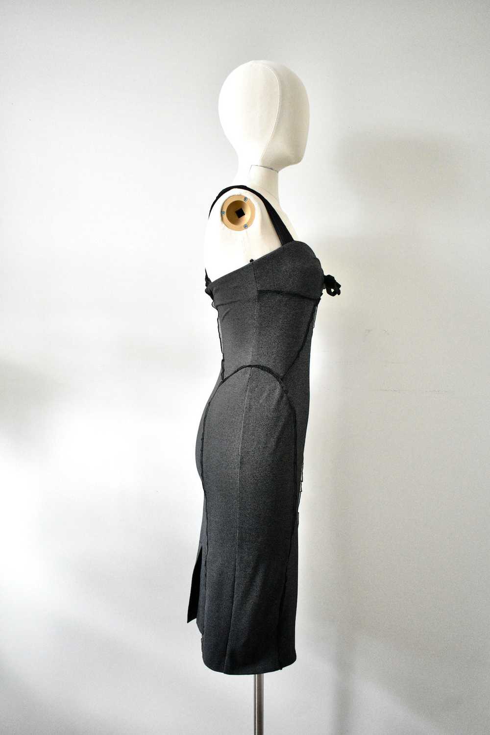 Black /Gray Sleeveless Dress - image 4