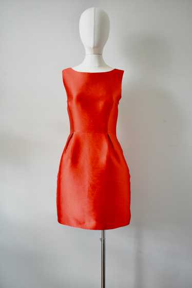 Kate Spade Cut Out Back Sleeveless Red Dress