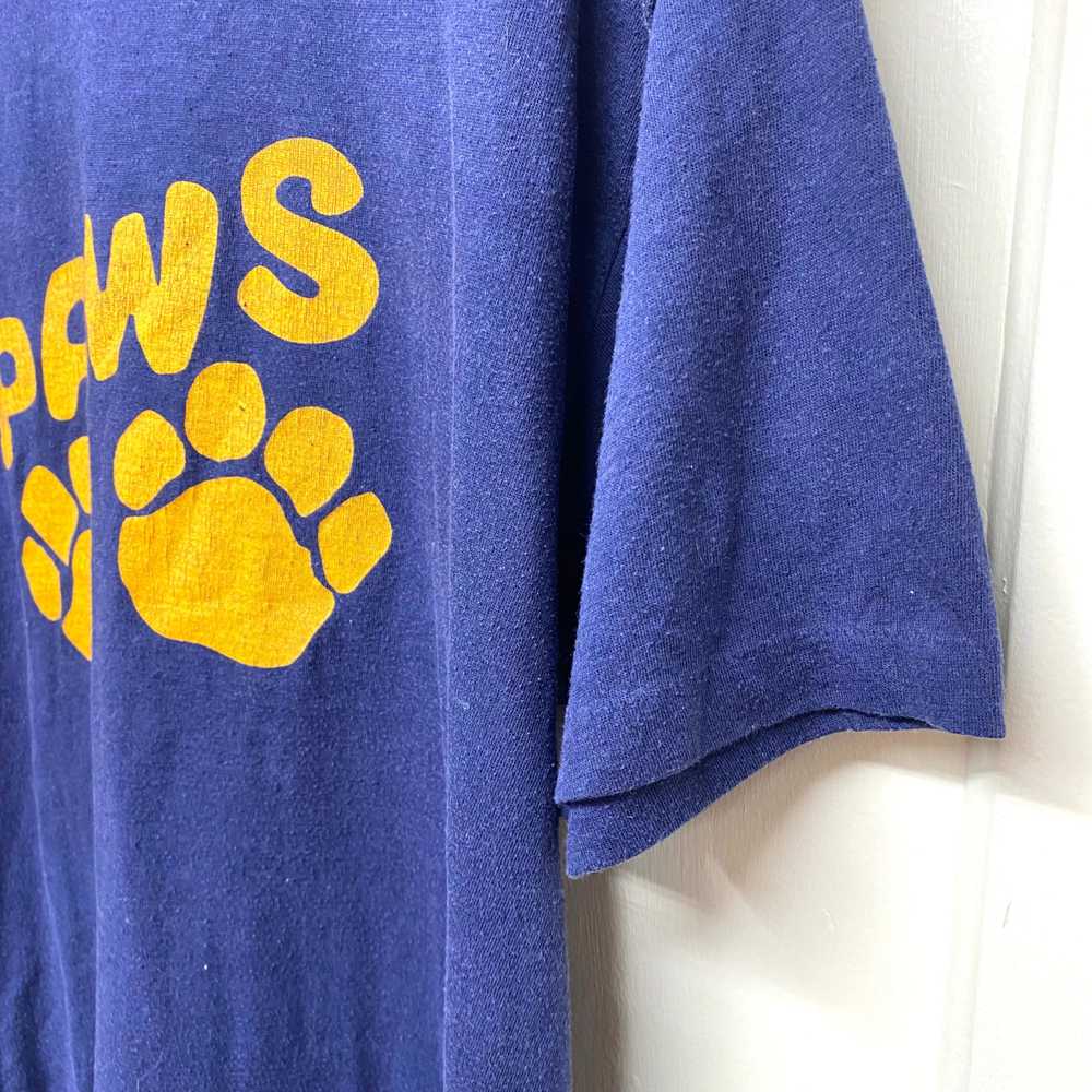 1970s 1980s paws t-shirt worn soft - image 3