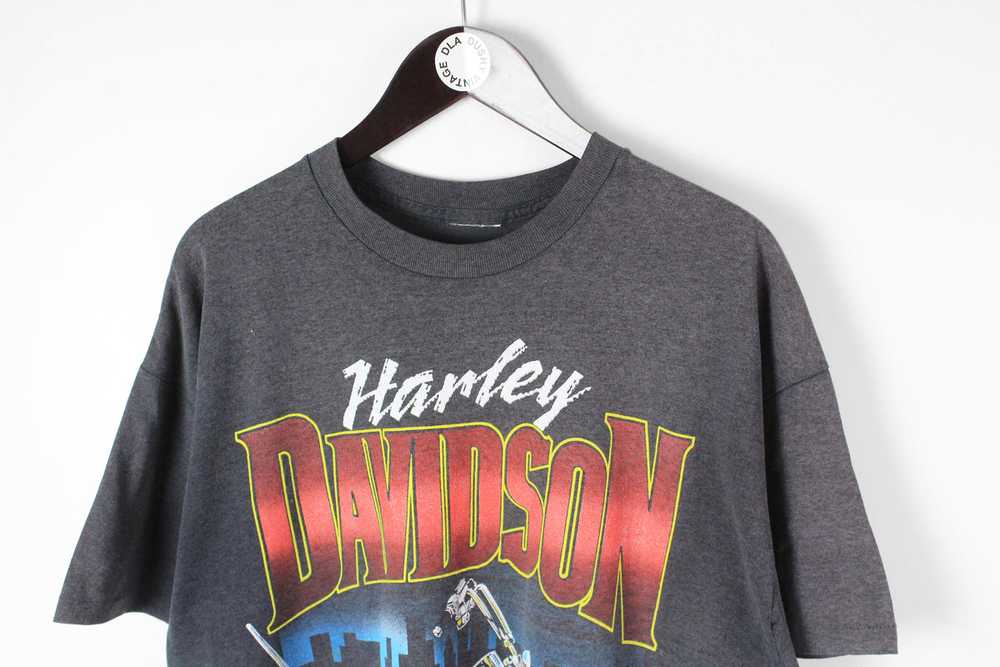 Vintage 1988 Harley Davidson Chopper T-Shirt XSma… - image 3