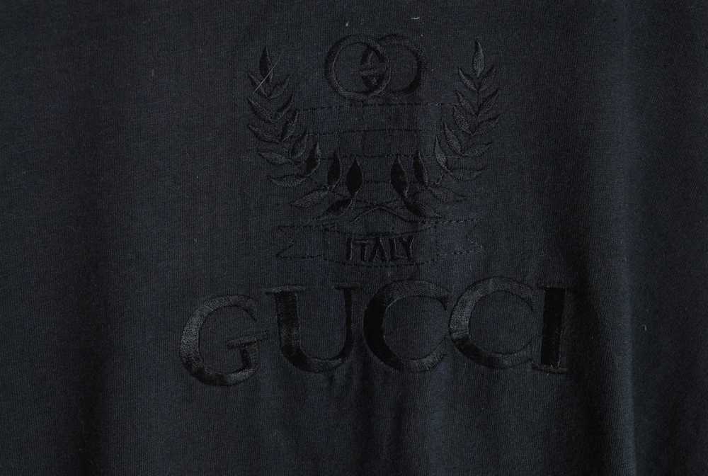 Vintage Gucci Embroidery Logo Bootleg T-Shirt Sma… - image 2