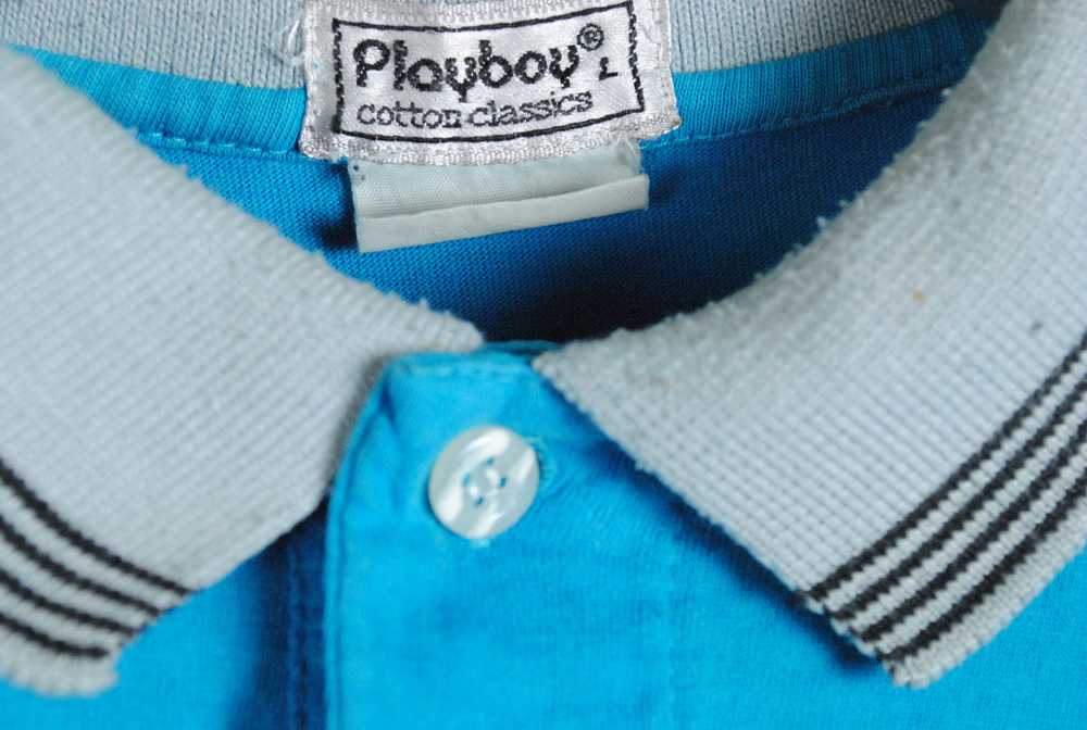 Vintage Playboy Polo T-Shirt Small - image 5