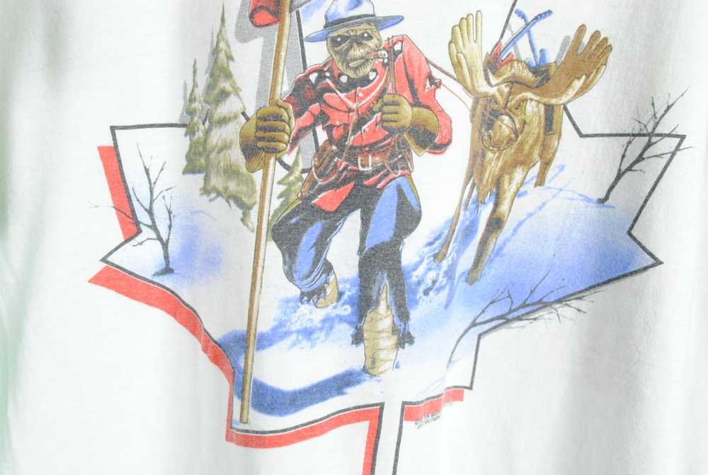 Vintage Iron Maiden Canadian Slavery 1984 Tour T-… - image 4