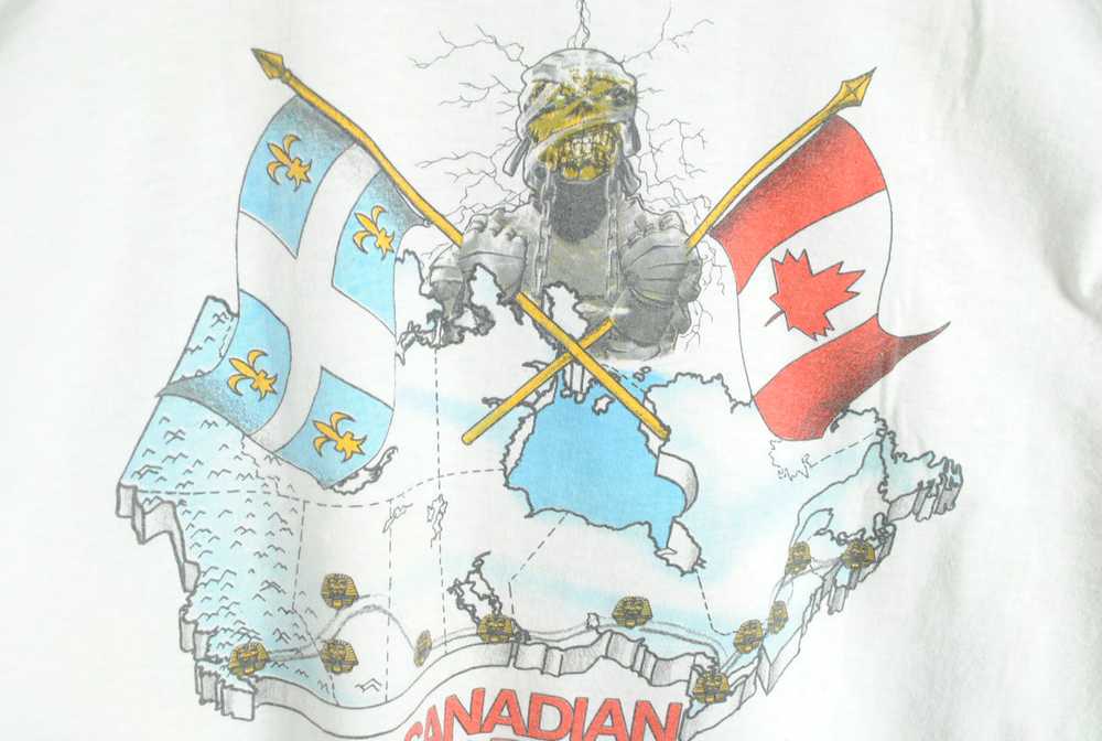 Vintage Iron Maiden Canadian Slavery 1984 Tour T-… - image 7