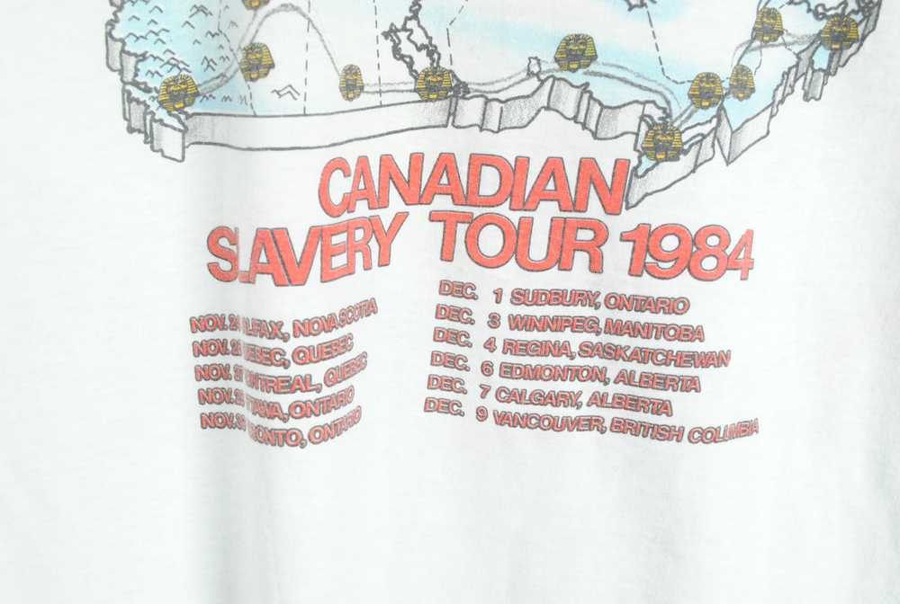 Vintage Iron Maiden Canadian Slavery 1984 Tour T-… - image 8