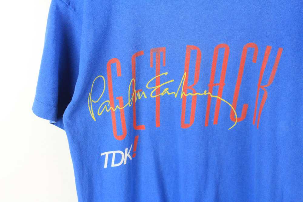Vintage Paul McCartney Get Back TDK T-Shirt Mediu… - image 3