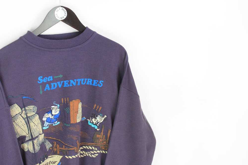 Vintage Sea Adventures Sweatshirt Medium - image 3